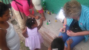 Village Fiesta Day 6 (Ciny & Nicole painting nails)